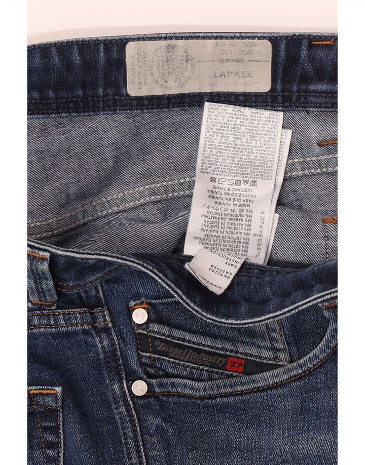Diesel Hombre Larkee Regular Vaqueros Rectos W34 L32 Algodón Azul