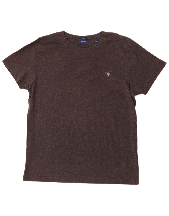 GANT Camiseta Regular para Hombre Top Grande Gris Algodón