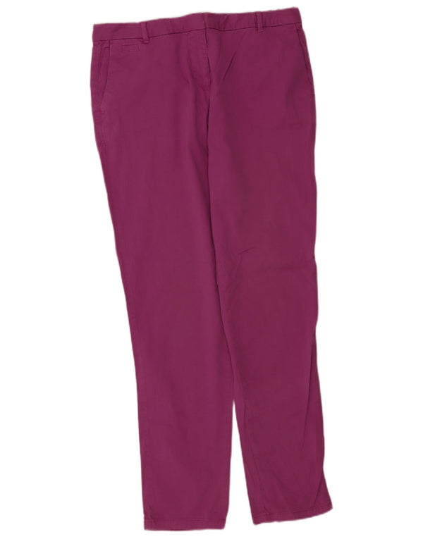 Marks & Spencer Pantalones chinos ajustados para mujer UK 12 MediumW30 L30 Púrpura