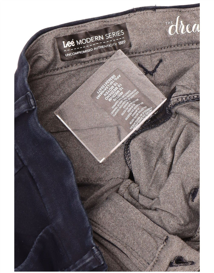 Lee Pantalones Chinos para Mujer US 10 Large W32 L33 Azul Marino Moderno