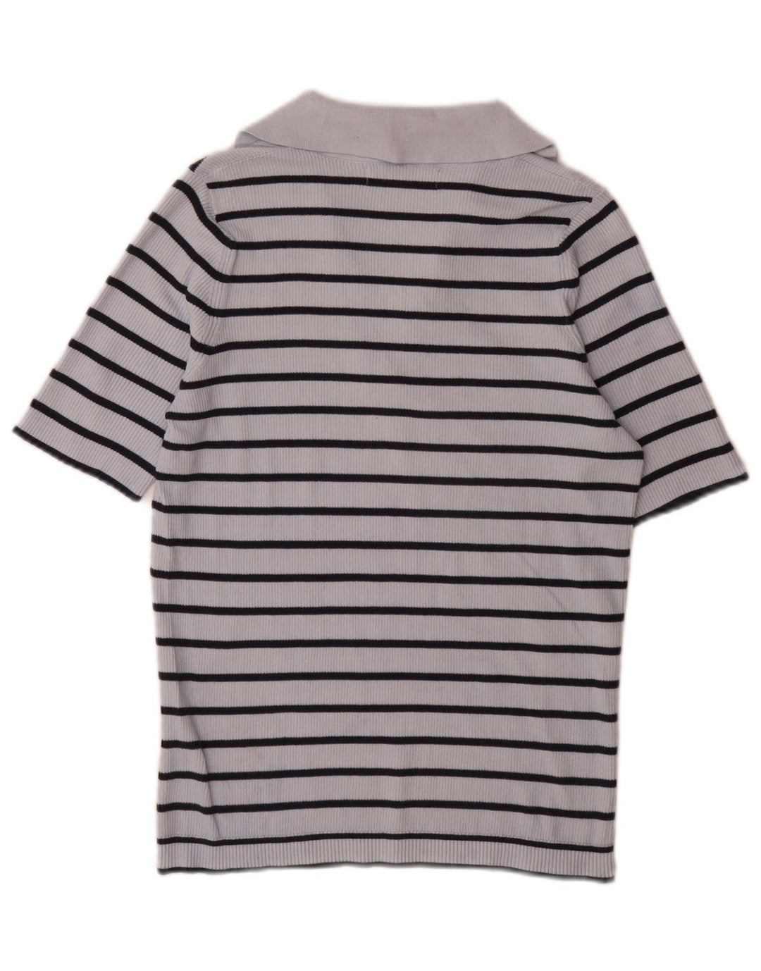Marks & Spencer Polo para mujer UK 44 Algodón a rayas azul medio