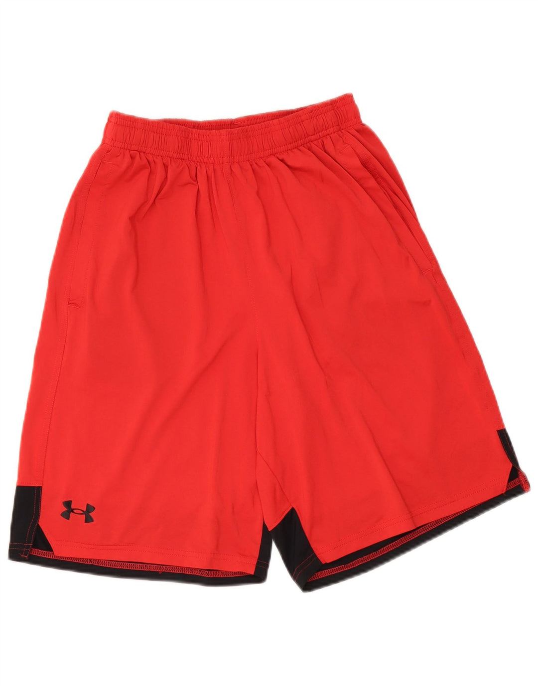 UNDER ARMOUR Pantalones cortos deportivos para hombre Poliéster color block rojo medio