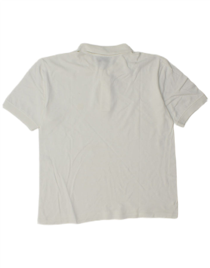 Polo Gymnasium Hombre Algodón Blanco Mediano