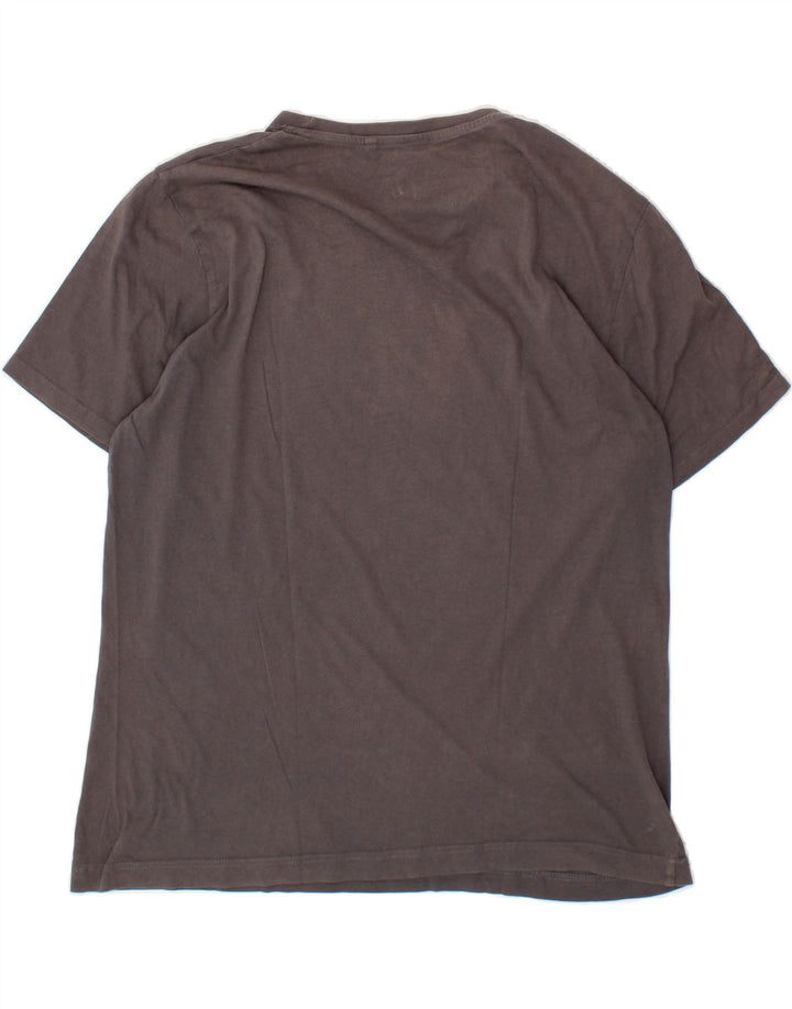 DACK'S Mens Graphic T-Shirt Top XL Grey Cotton Vintage Dack's and Second-Hand Dack's from Messina Hembry 