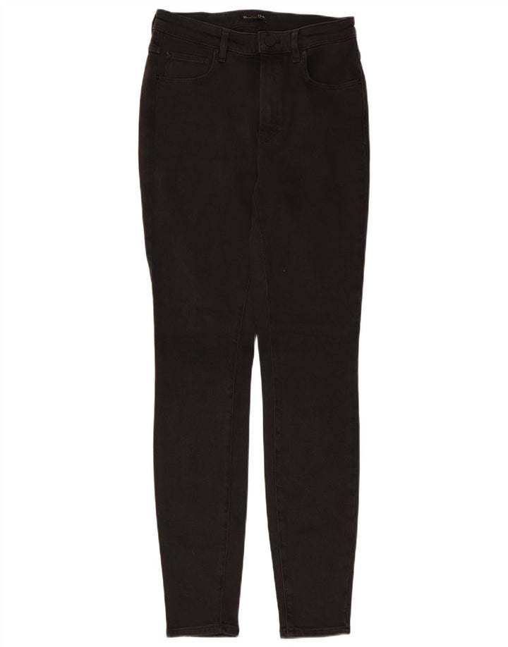 Massimo Dutti Vaqueros Pitillo Mujer EU 38 Small W28 L30 Poliéster Negro