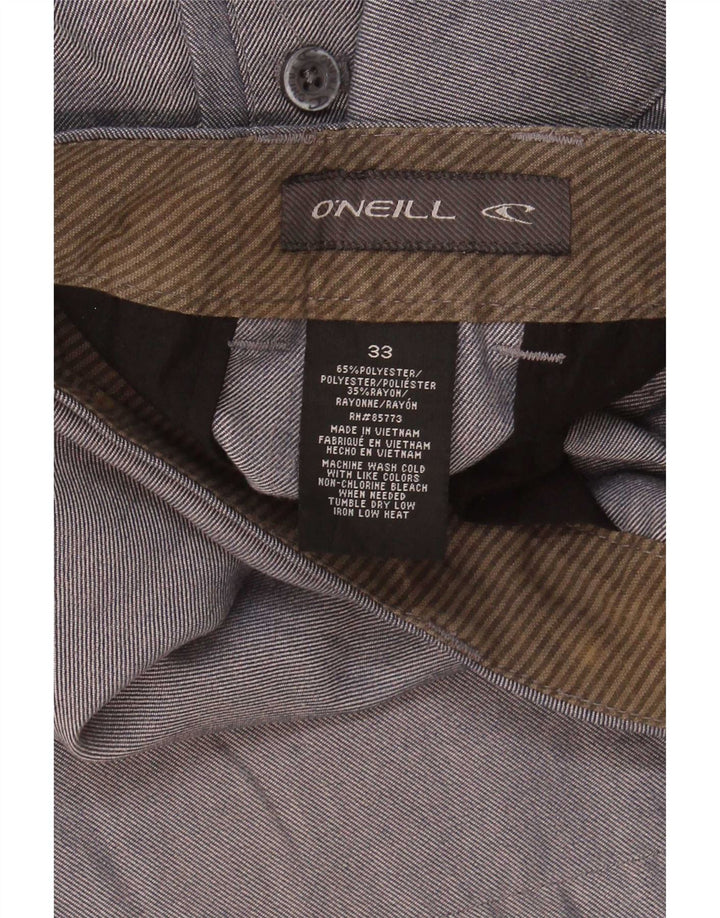 Pantalones cortos chinos O'Neill para hombre W33 Poliéster gris medio
