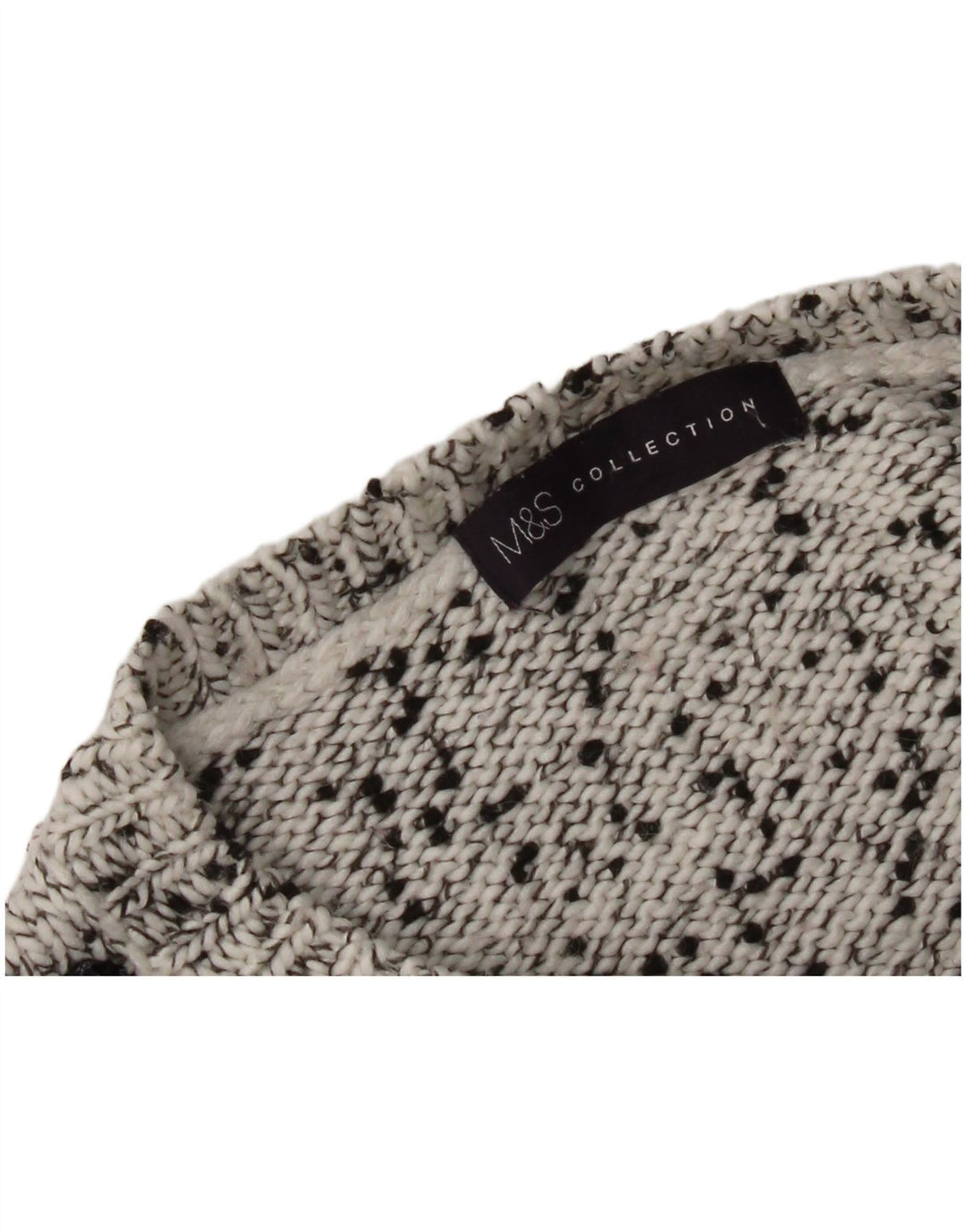Marks & Spencer Suéter tipo jersey con cuello barco para mujer Reino Unido 40 Gris medio moteado
