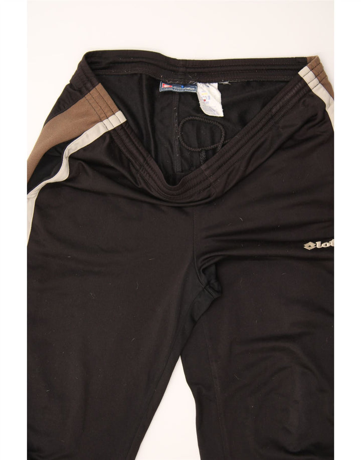 LOTTO Mens Tracksuit Trousers XL  Black Colourblock Polyester Vintage Lotto and Second-Hand Lotto from Messina Hembry 
