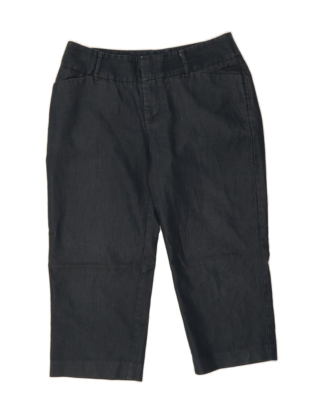 MOSSIMO Womens Straight Capri Trousers US 8 Medium W30 L21 Black Cotton Vintage Mossimo and Second-Hand Mossimo from Messina Hembry 