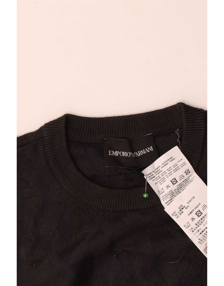 Emporio Armani Jersey De Cuello Redondo De Viscosa Gris Medio Hombre