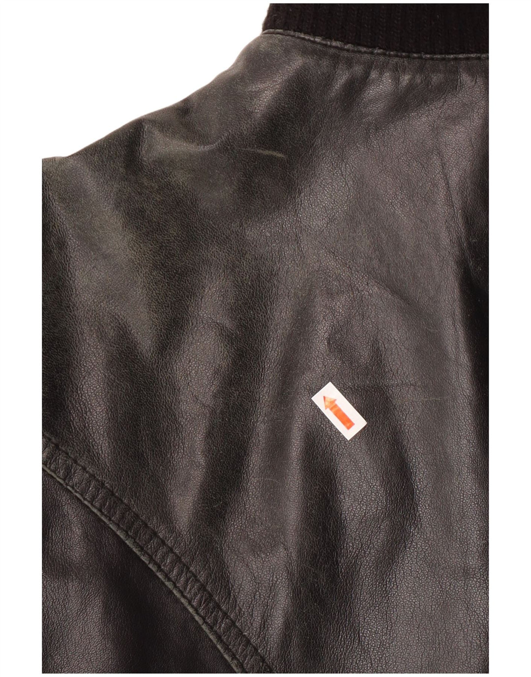 Talenti Chaqueta de cuero para mujer UK 44 Grande Negro