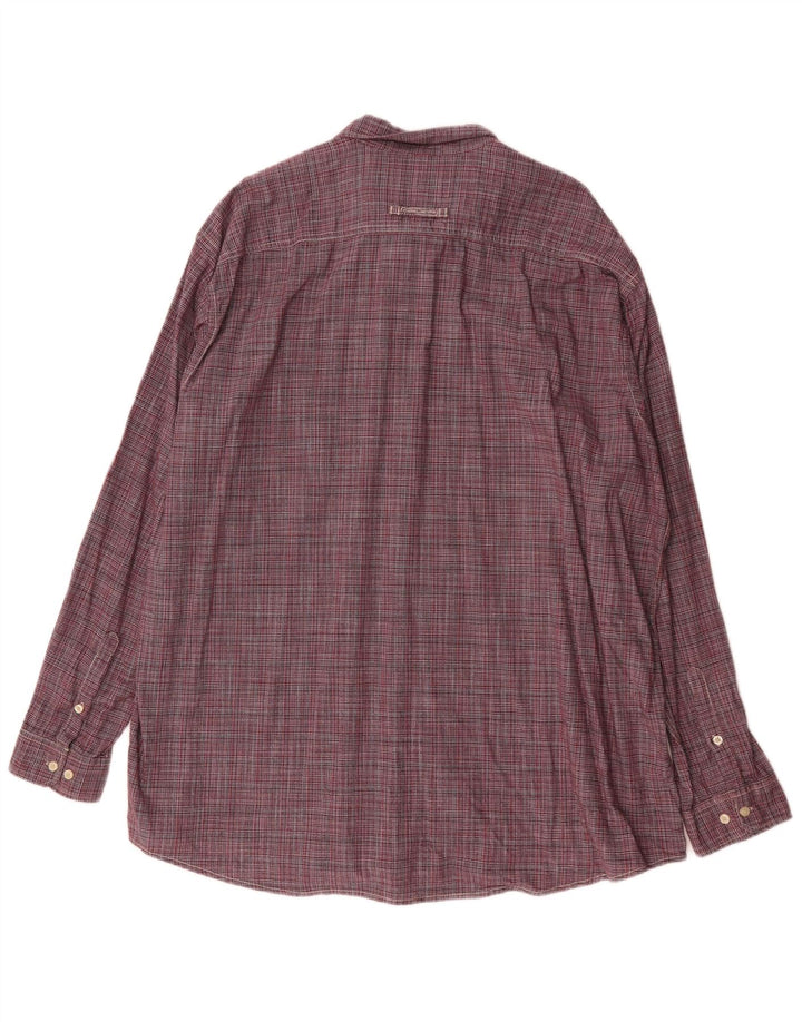 CAMEL ACTIVE Camisa de corte regular para hombre 2XL Rayas rojas