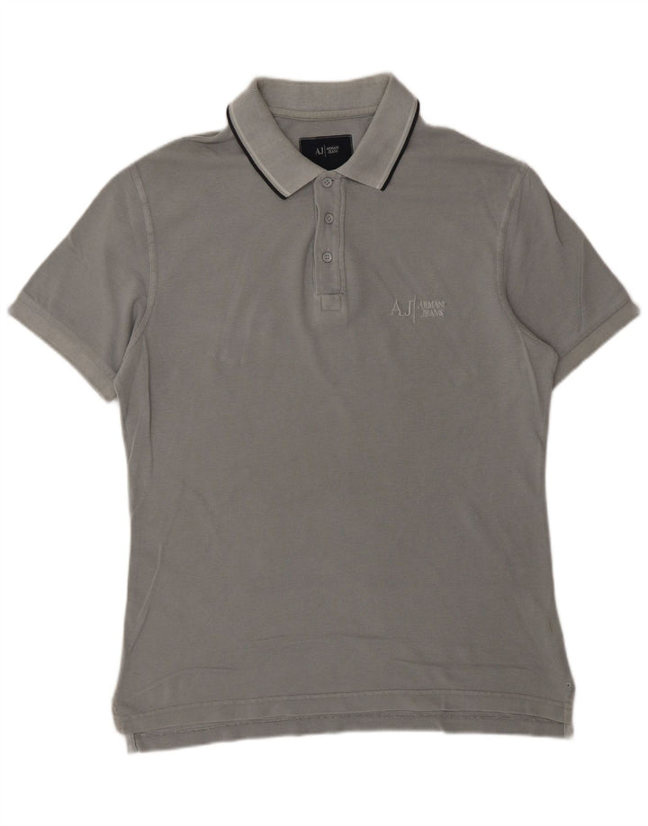 ARMANI JEANS Polo Hombre Algodón Gris Medio