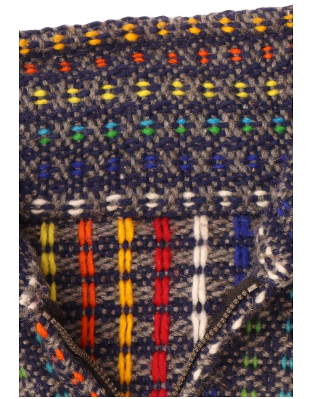 VINTAGE suéter cárdigan para mujer Reino Unido 18 XL multicolor moteado