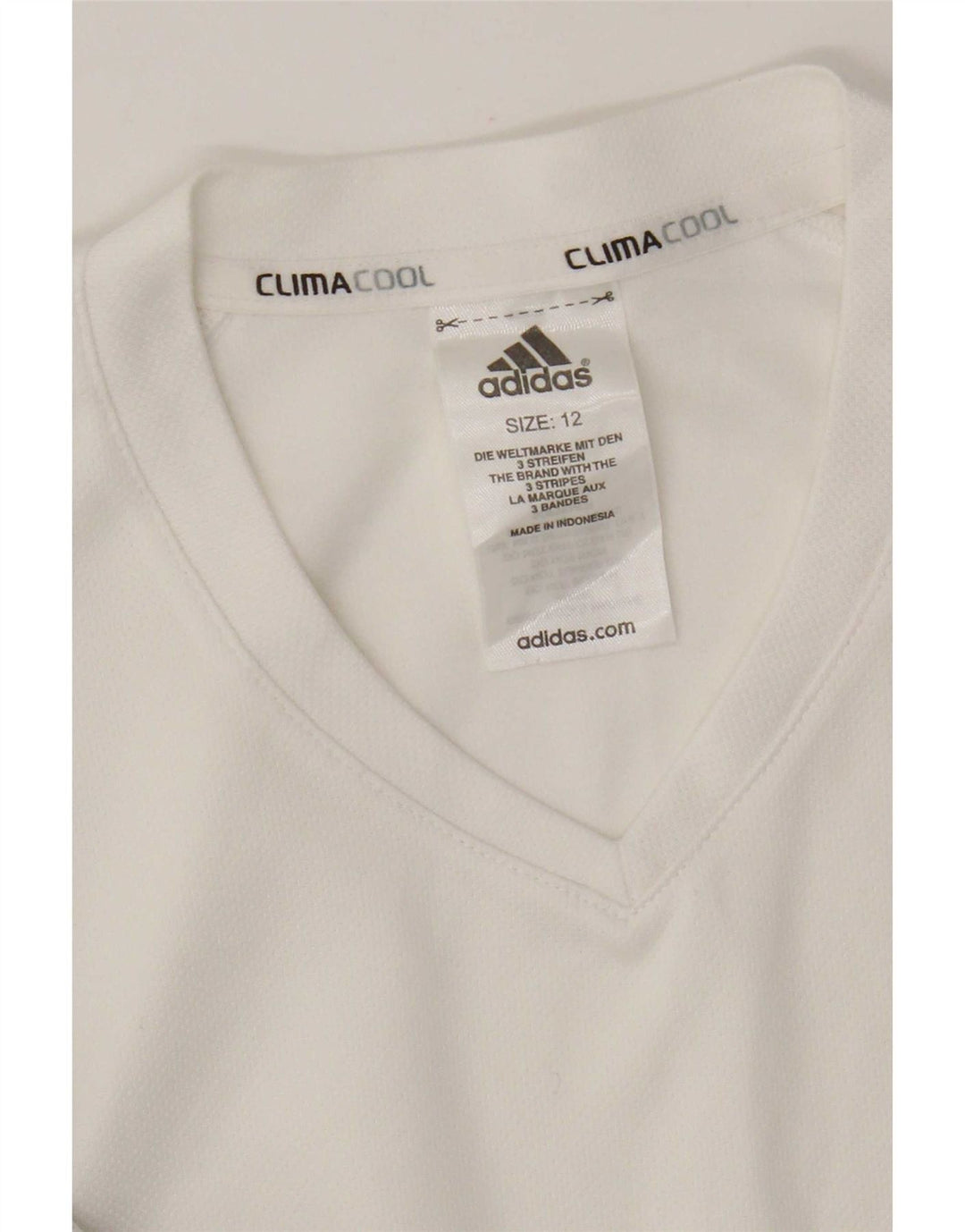 Adidas Mujer Climacool Chaleco Top UK 12 Medio Blanco Colorblock Poliéster
