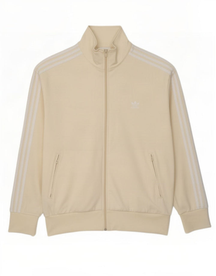 Adidas Hombre Chándal Top Chaqueta XL Off White Poliéster