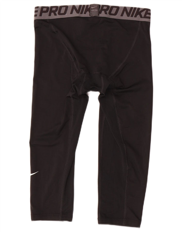 Nike Leggings capri con gráfico de compresión para hombre, color negro mediano
