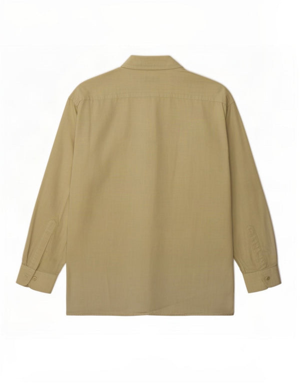 Pierre Cardin Camisa para hombre Talla 18 2XL Algodón caqui