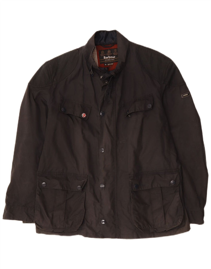 Barbour Chaqueta de algodón encerado para hombre UK 42 XL Algodón azul marino