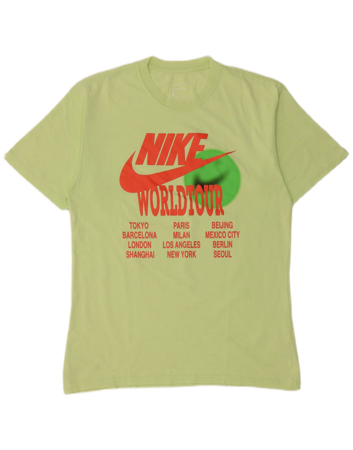 Nike - Camiseta gráfica para hombre, talla pequeña, algodón verde