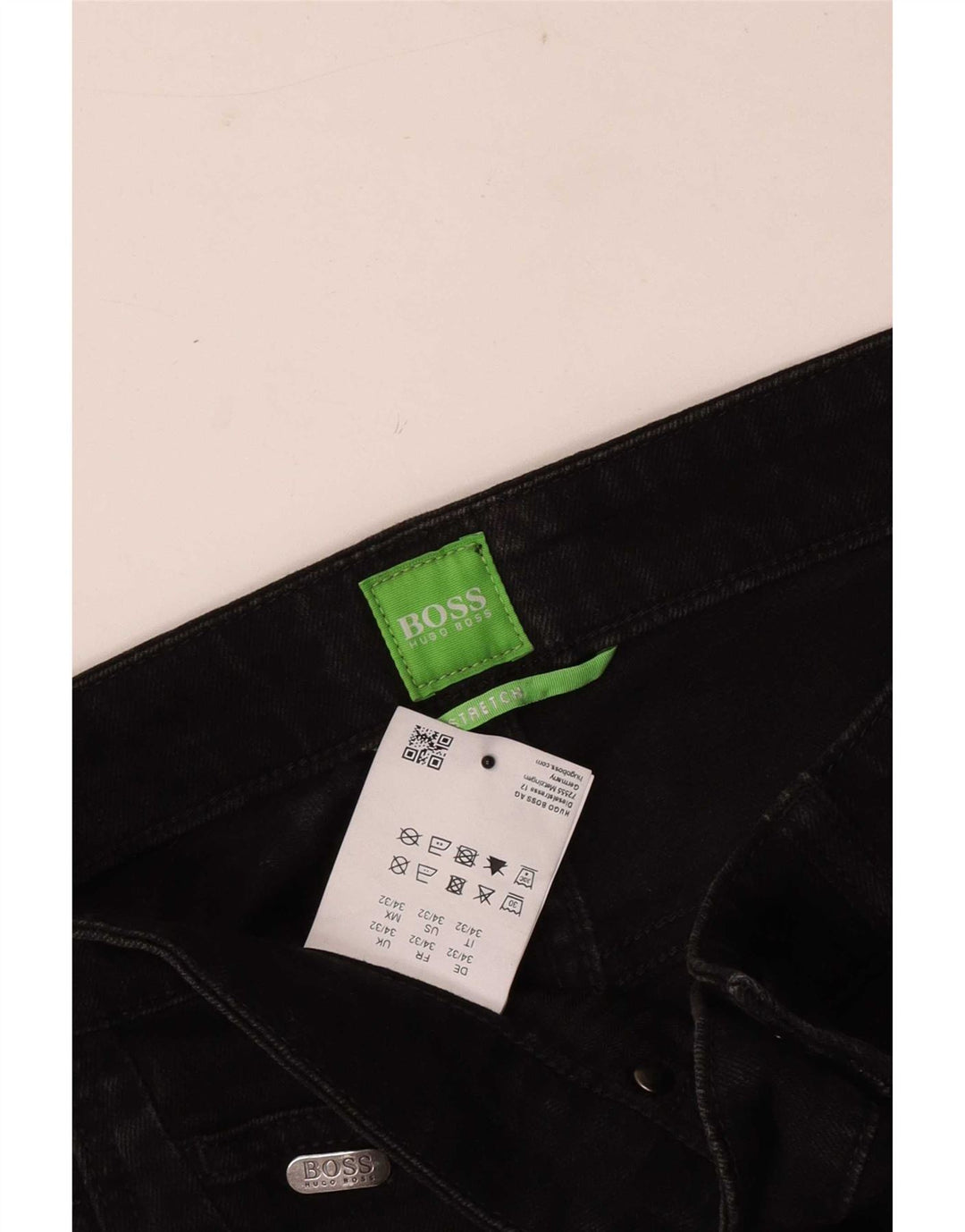 Vaqueros Hugo Boss Hombre Slim W34 L32 Algodón Negro