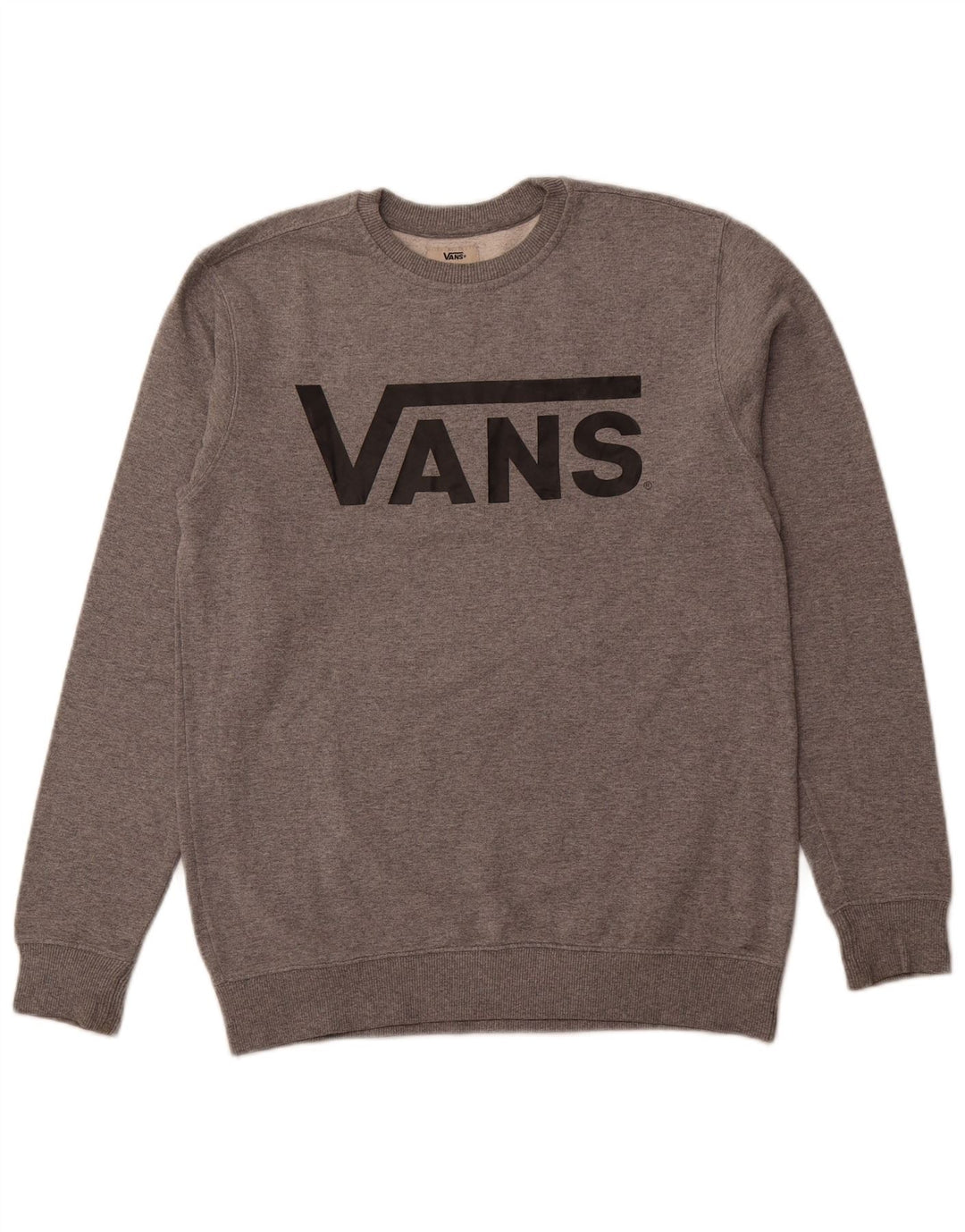 Vans Hombre Sudadera Gráfica Jersey Pequeño Gris Moteado