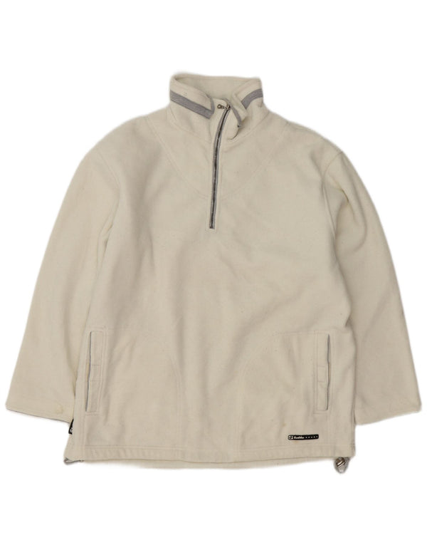 Lotto Jersey Polar con Cremallera y Cuello para Mujer UK 18 XL Poliéster Blanco Roto