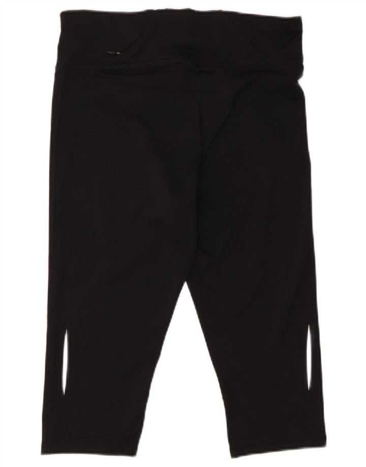 MARKS & SPENCER Womens Capri Leggings UK 14 Medium  Black Polyester