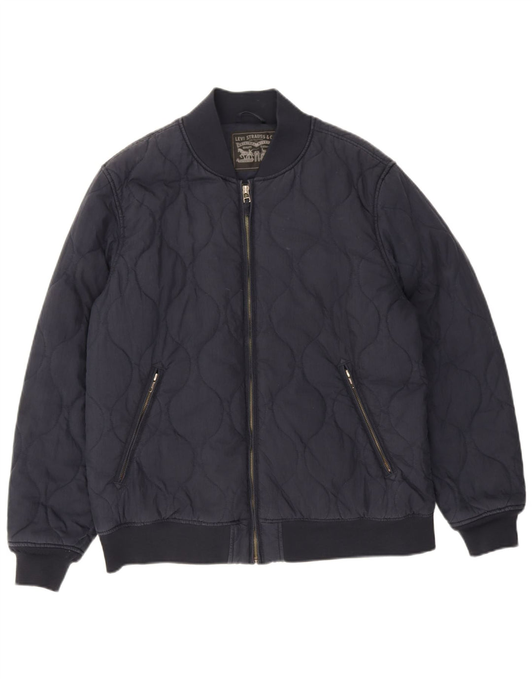 Levi's Chaqueta Bomber Acolchada para Hombre UK 42 XL Algodón Azul Marino
