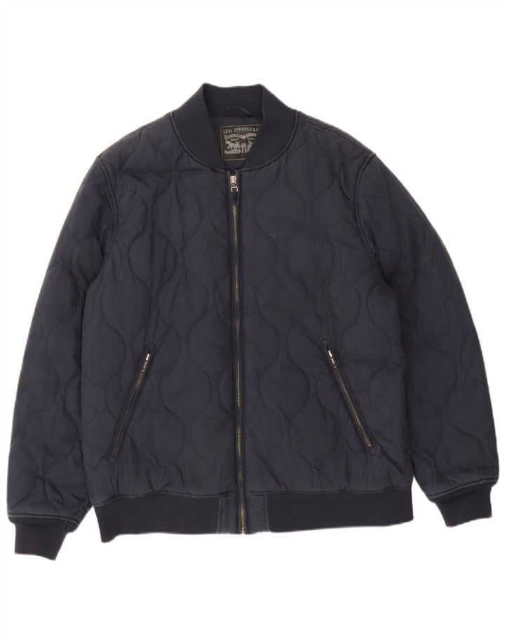 Levi's Chaqueta Bomber Acolchada para Hombre UK 42 XL Algodón Azul Marino