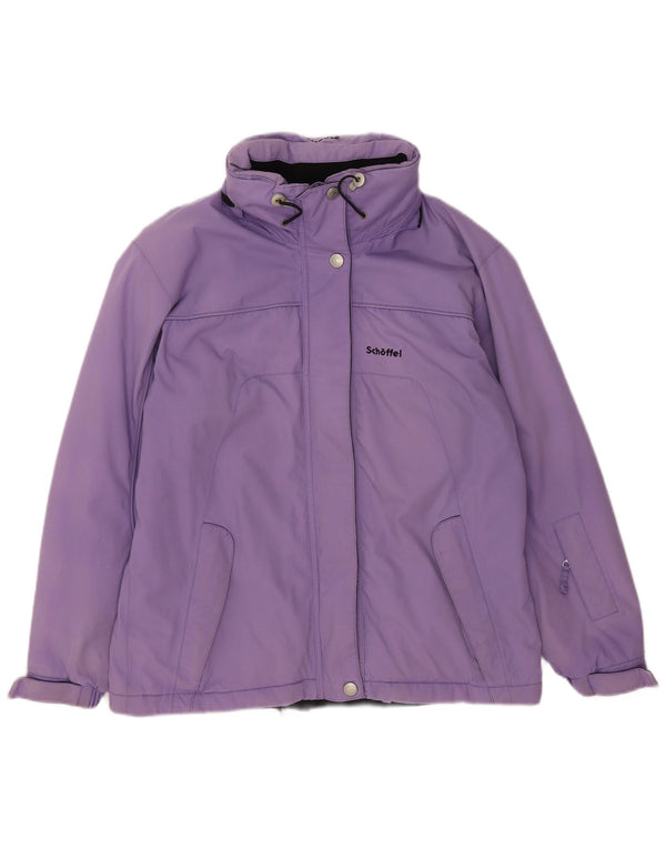 Schoffel Chaqueta de esquí con capucha para mujer UK 46 Large Púrpura Poliamida