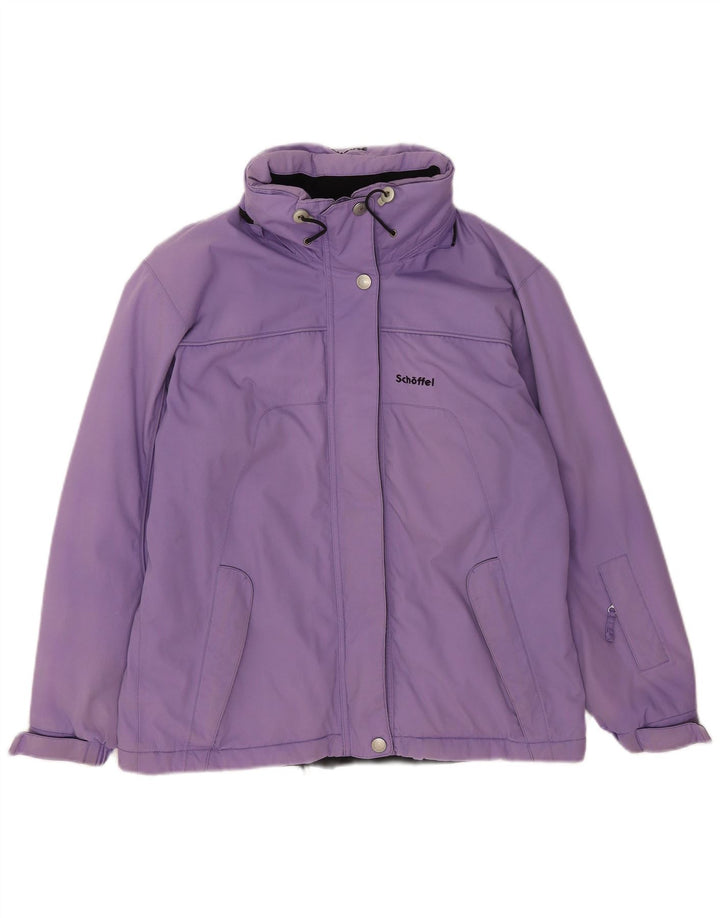 Schoffel Chaqueta de esquí con capucha para mujer UK 46 Large Púrpura Poliamida