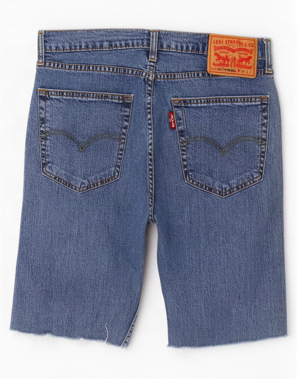 Levi's Pantalones cortos vaqueros Hi-Ball para hombre W34 Algodón azul grande