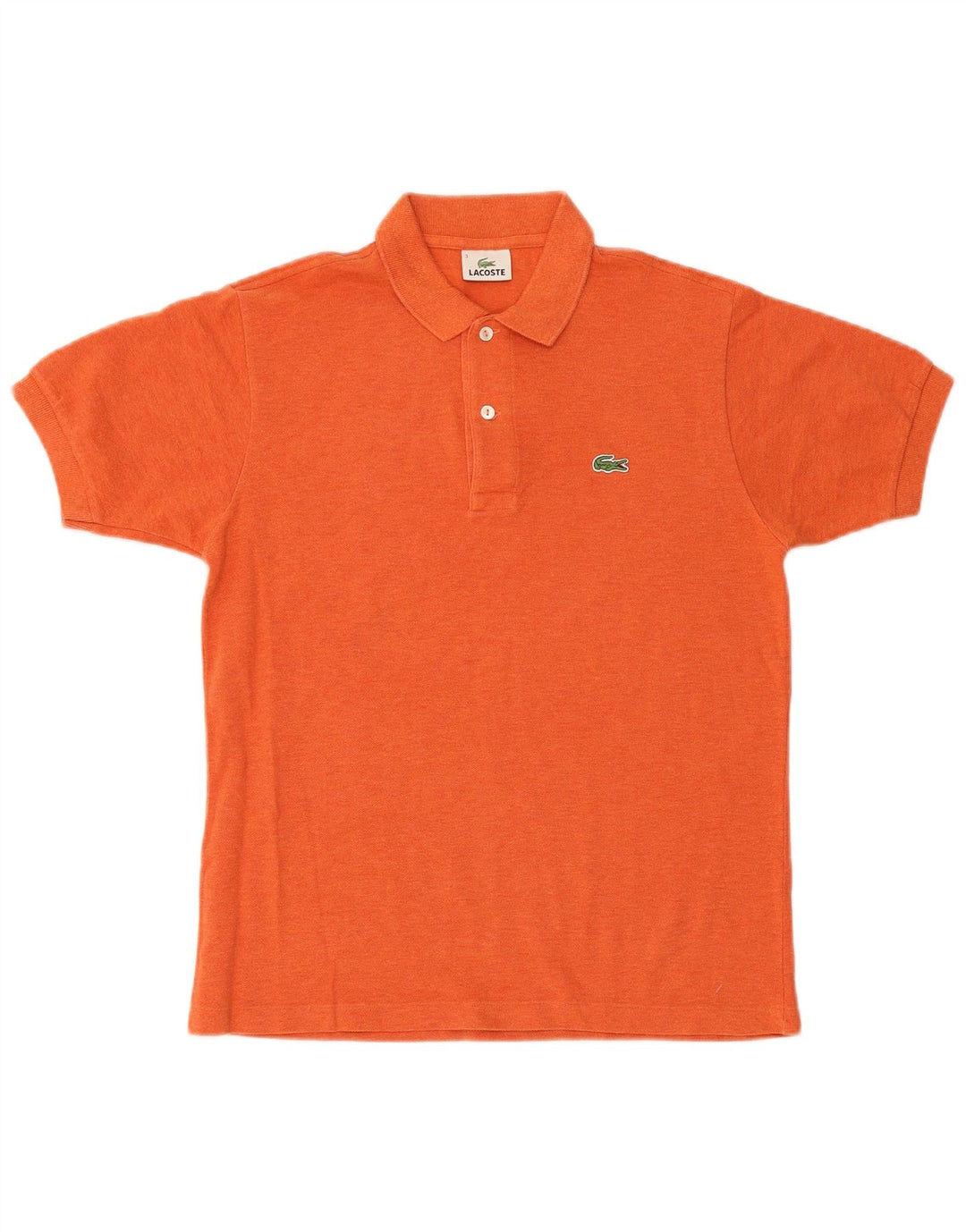 Lacoste Polo para hombre talla 3 pequeño algodón naranja