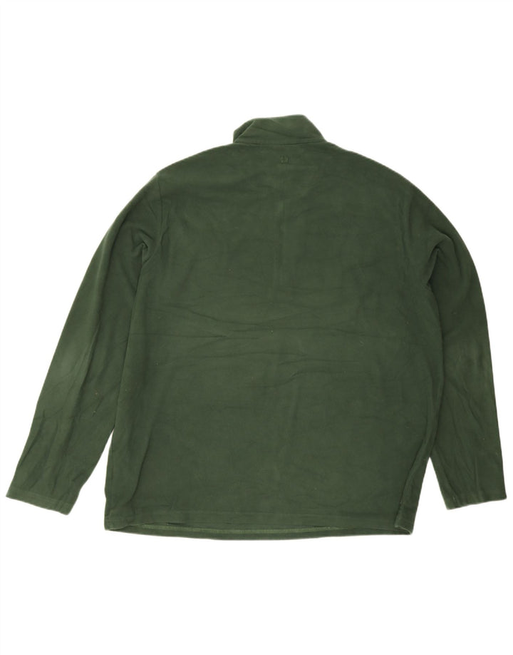 Jersey de forro polar con cuello y cremallera para hombre de Mountain Warehouse 2XL Poliéster verde