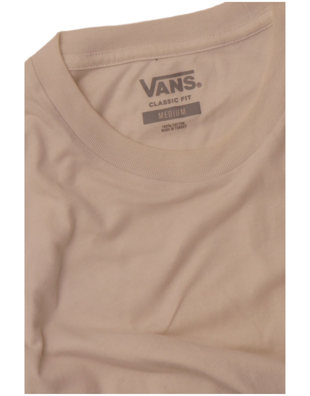 VANS Hombre Classic Fit Camiseta Top Medium White Colorblock