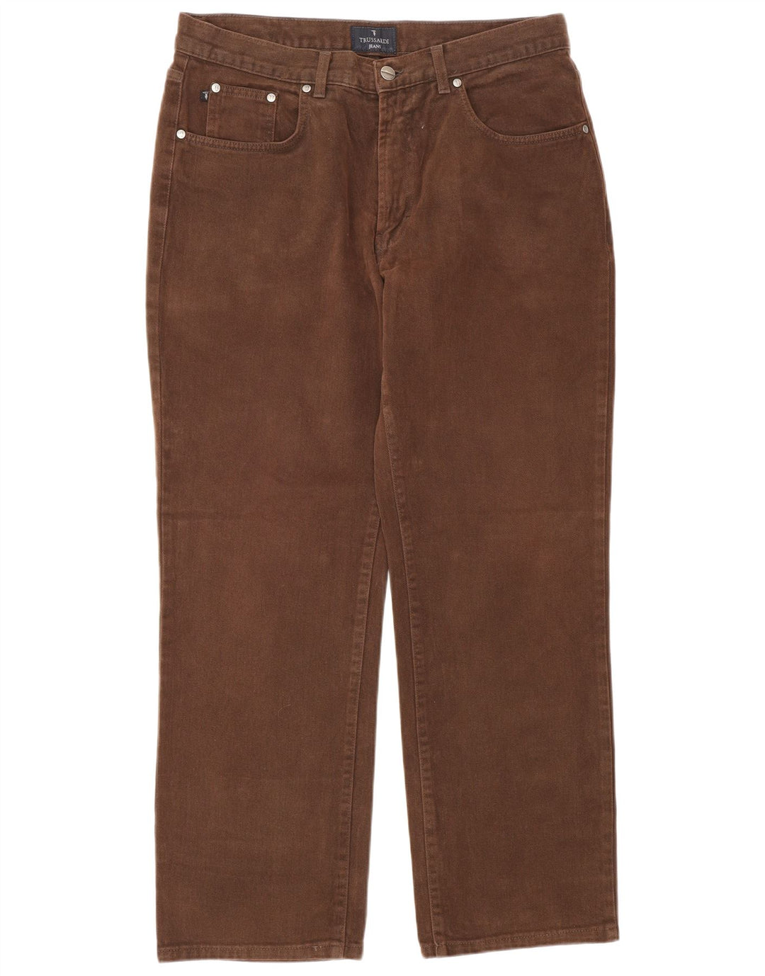 Vaqueros Trussardi Hombre Rectos W34 L30 Marrón Algodón