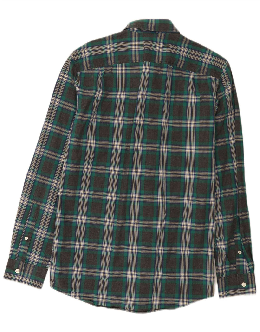 Camisa Jack Wills Hombre Small Gris Cuadros Algodón