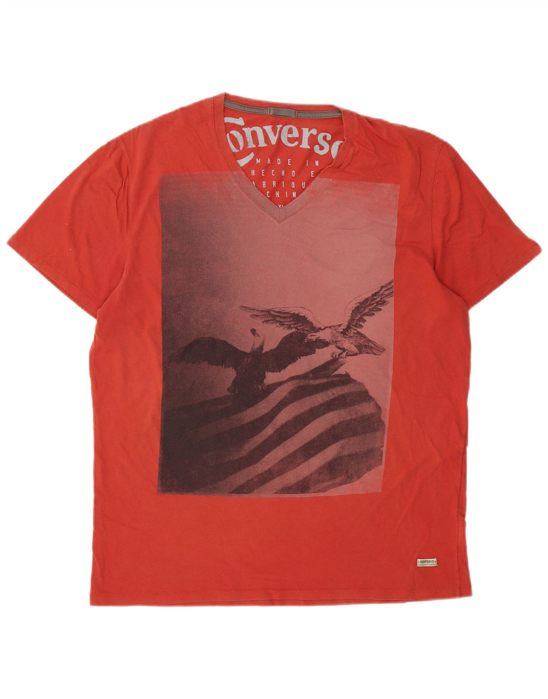 CONVERSE Camiseta gráfica para hombre Top XL Rojo