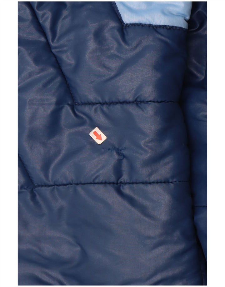 MARILENA Chaqueta acolchada para hombre UK 36 Small Azul Colorblock
