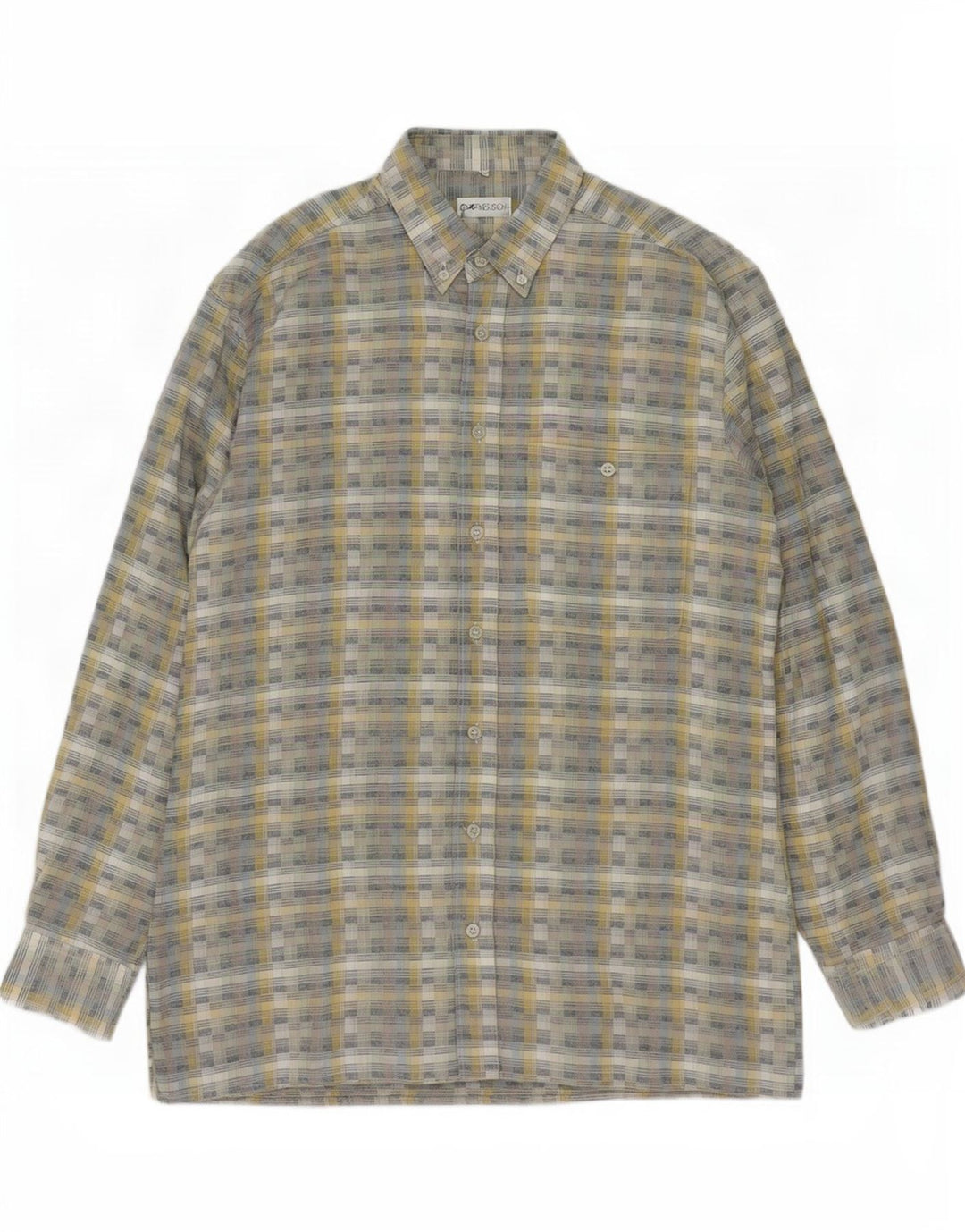 Camisa Dornbusch para hombre talla 40 gris medio geométrico