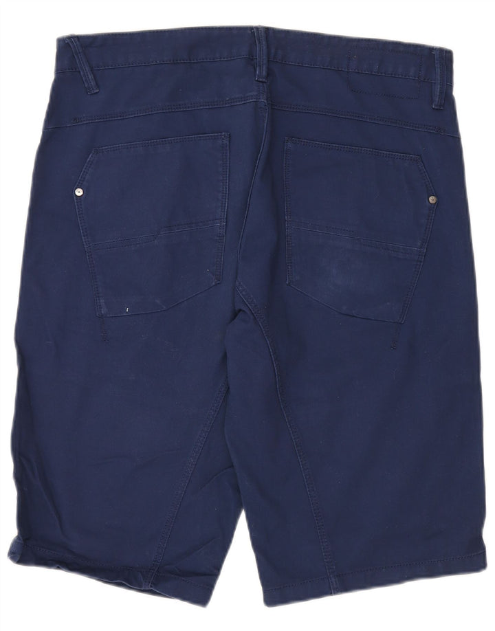 Celio Pantalones cortos cargo para hombre W34 Algodón azul marino grande