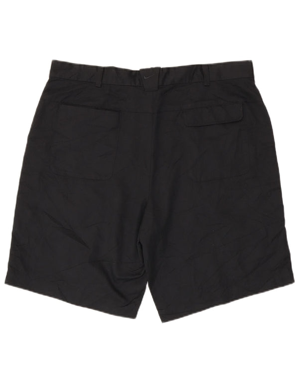 Nike Pantalones cortos chinos Dri Fit para hombre W36 poliéster negro grande