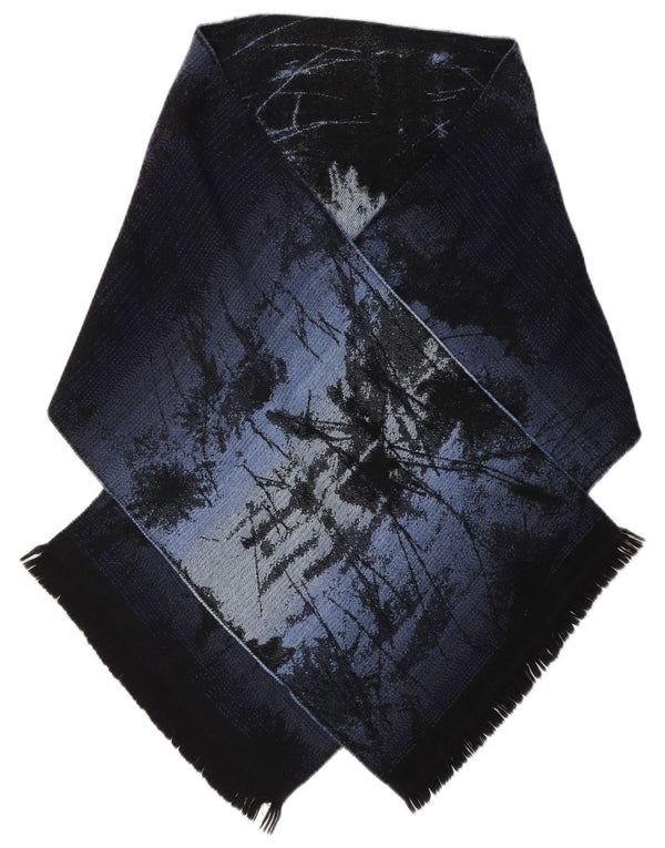 Kenzo Mujer Bufanda Rectángulo Con Estampado Abstracto Talla Única Lana Azul Marino