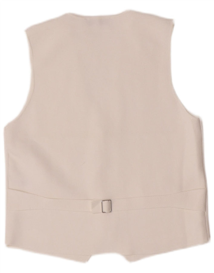 Chaleco Zara Mujer ES 40 XL Viscosa Blanco