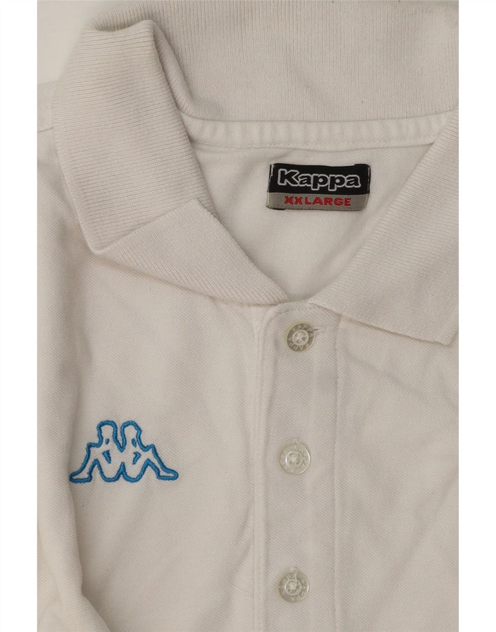 Kappa Polo gráfico para hombre 2XL Algodón blanco