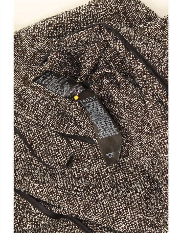 Marks & Spencer Chaqueta tipo blazer abierta para mujer UK 20 2XL Poliéster moteado gris