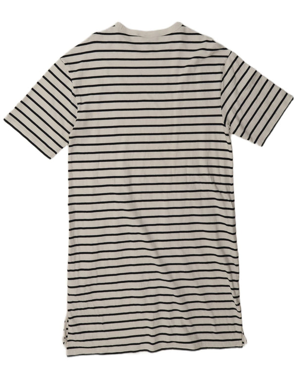 Gap Vestido tipo camiseta para mujer UK 44 Algodón a rayas blanco mediano