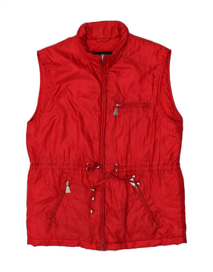TAIFUN Womens Gilet EU 40 Medium Red Polyamide Vintage Taifun and Second-Hand Taifun from Messina Hembry 
