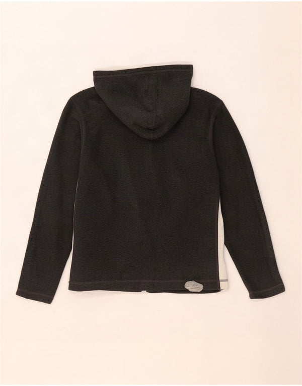 Reebok Chaqueta polar con capucha para mujer UK 10 Small Grey Colourblock